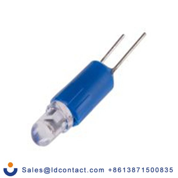 RS PRO 210-844  指示灯, 单芯片, 蓝色, Φ4.25 mm, 17 mm长, 470 nm长, 24 V ac/dc