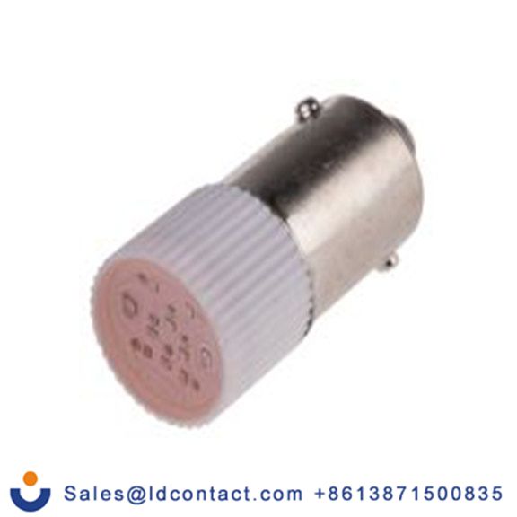 RS PRO 210-888  指示灯, 多芯片, 红色, BA9灯座, Φ10 mm, 28 mm长, 630 nm长, 12 V dc