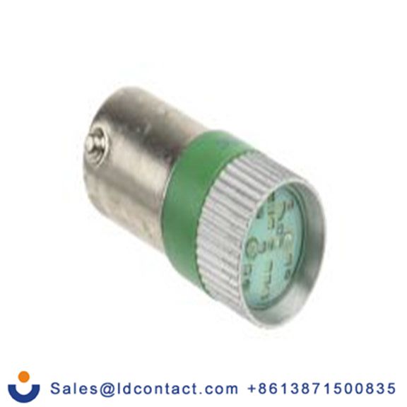 RS PRO 210-917  指示灯, 多芯片, 绿色, BA9灯座, Φ10 mm, 28 mm长, 585 nm长, 24 V dc