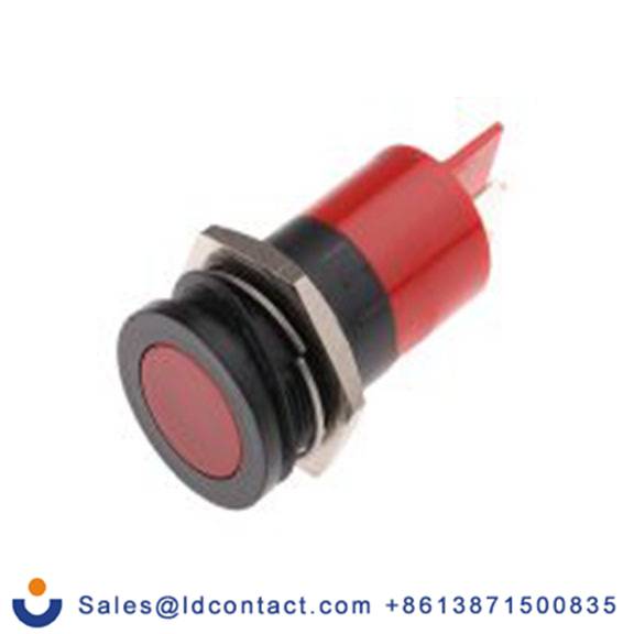 RS PRO 211-471  红色 面板安装指示器, 12 V 焊接片端接, 平齐边框