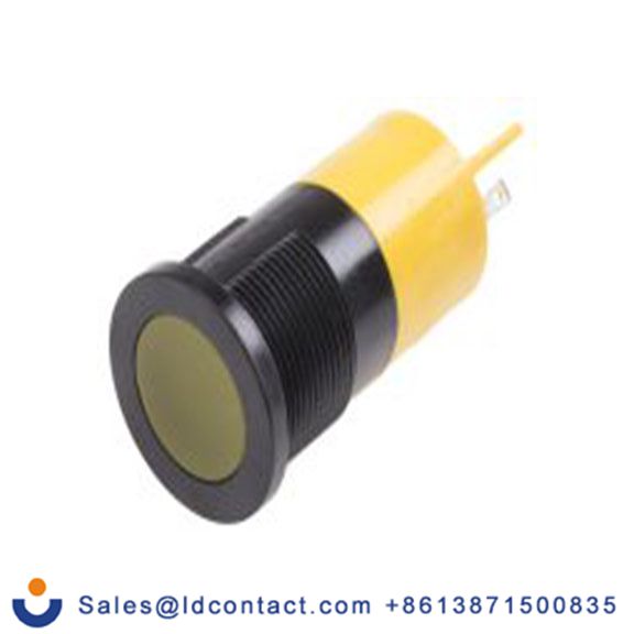 RS PRO 211-487  黄色 面板安装指示器, 24 V ac/dc 焊接片端接, 平齐边框