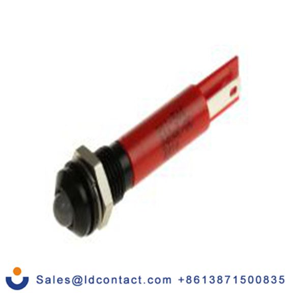 RS PRO 211-544  红色 面板安装指示器, 24 V ac/dc 焊接片端接, 凸型边框, IP40