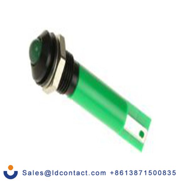 RS PRO 211-550  绿色 面板安装指示器, 24 V ac/dc 焊接片端接, 凸型边框, IP40