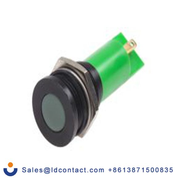 RS PRO 211-730  绿色 面板安装指示器, 12 V ac/dc 焊接片端接, 平齐边框