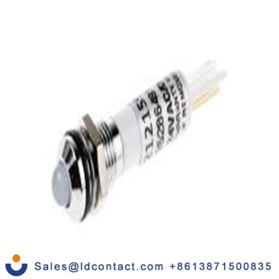 RS PRO 212-159  白色 面板安装指示器, 24 V dc 焊接片端接, 凸型边框, 银色边框, IP40