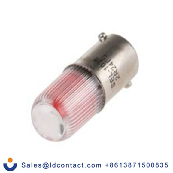 RS PRO 212-317  指示灯, 多芯片, 红色, BA9灯座, Φ11 mm, 28 mm长, 630 nm长, 24 V dc