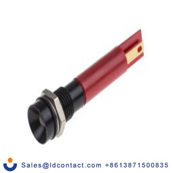 RS PRO 212-402  红色 面板安装指示器, 24 V ac/dc 焊接片端接, 凹入式边框, IP40