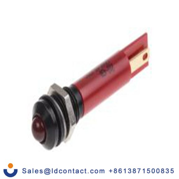 RS PRO 212-430  红色 面板安装指示器, 12 V 焊接片端接, 凸型边框, IP40