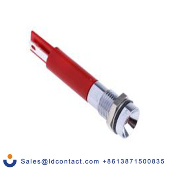 RS PRO 212-474  红色 面板安装指示器, 24 V dc 焊接片端接, 凹入式边框, 银色边框, IP40
