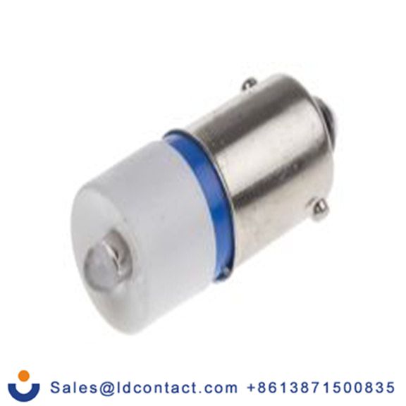 RS PRO 212-496  指示灯, 单芯片, 蓝色, BA9灯座, Φ10 mm, 24 mm长, 470 nm长, 28 V dc