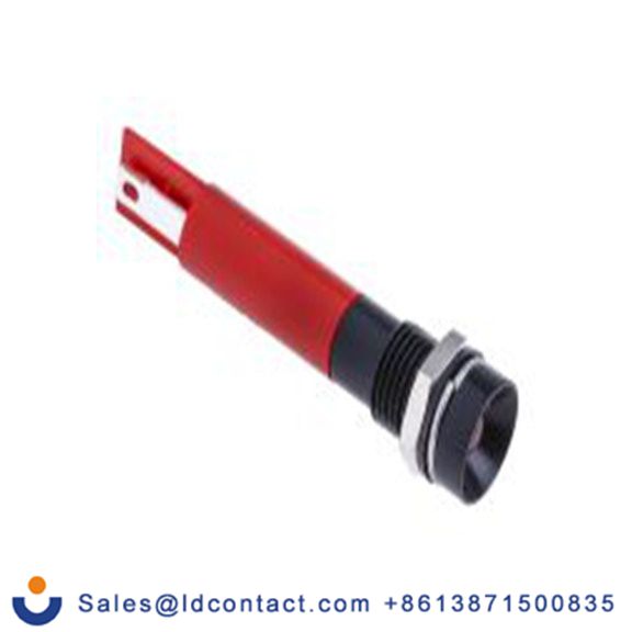 RS PRO 212-547  红色 面板安装指示器, 12 V 焊接片端接, 凹入式边框, IP40