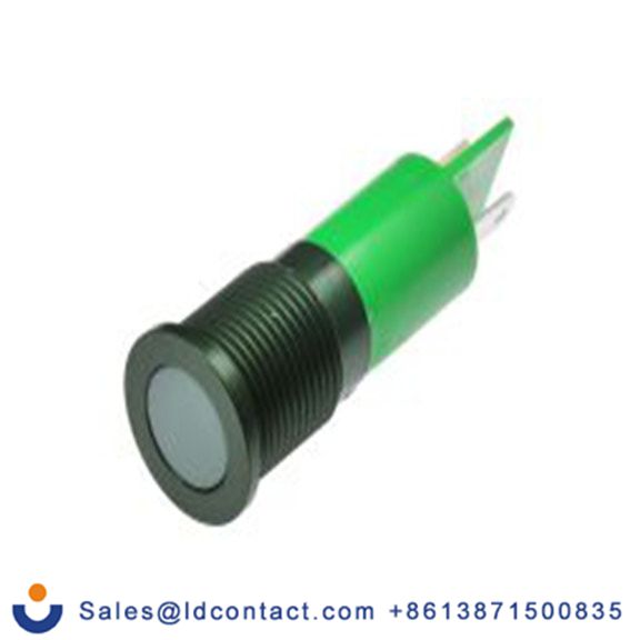 RS PRO 111-6564  绿色 面板安装指示器, 220 V ac 焊片端接, 平齐边框, 绿色边框, IP40