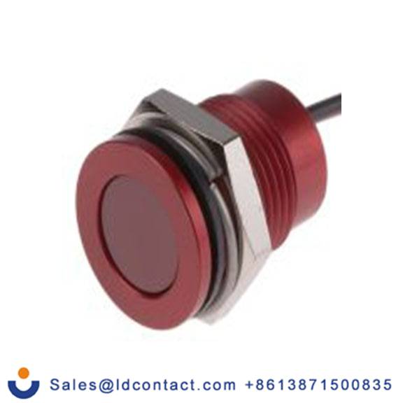 RS PRO 111-6569  红色 面板安装指示器, 24 V dc 导线端接, 平齐边框, 红色边框, IP40