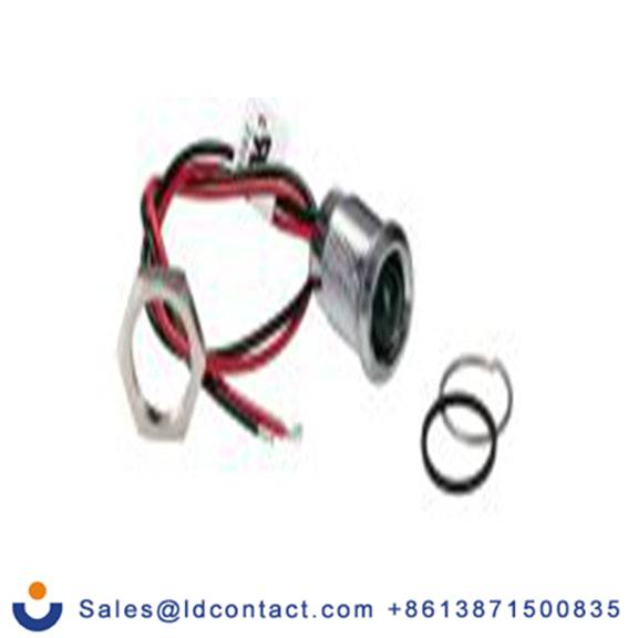 RS PRO 130-1093  绿色 面板安装指示器, 220 V ac 导线端接, 凸型边框, 银色边框, IP40