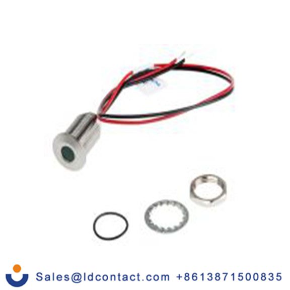 RS PRO 139-3354  绿色 面板安装指示器, 21.6 V dc, 26.4 V dc 导线端接, 平齐边框, IP40