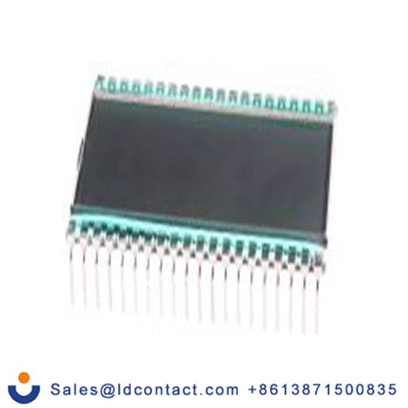 RS PRO 184-7709  7 段 段码液晶屏, LED背光, 1 x 3-1/2 12.7 mm 黑色 灰色, 可视区域47 x 18 mm, PHR系列