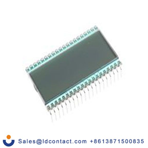 RS PRO 184-7721  7 段 段码液晶屏, LED背光, 1 x 4-1/2 10.2 mm 黑色 灰色, 可视区域47 x 18 mm, PHR系列