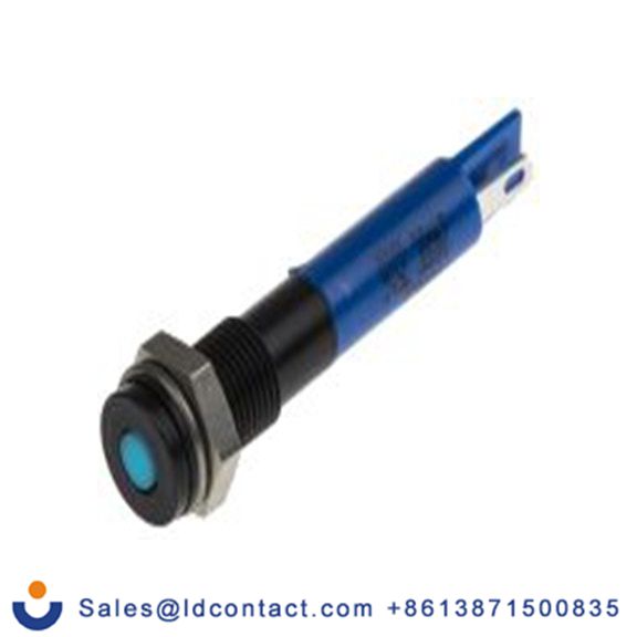 RS PRO 700-1631  蓝色 面板安装指示器, 24 V dc 焊接片端接, 平齐边框, IP40