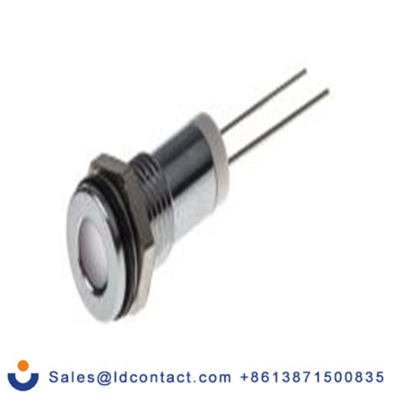 RS PRO 700-1653  白色 面板安装指示器, 2 V dc, 平齐边框, 银色边框, IP40