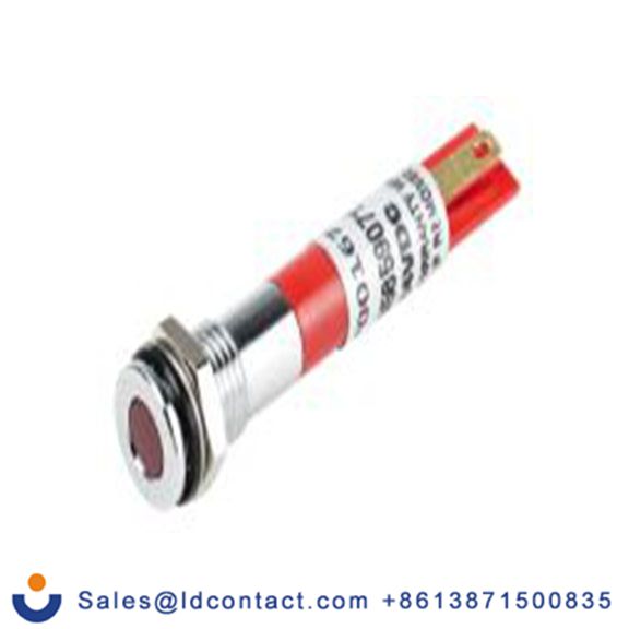 RS PRO 700-1675  红色 面板安装指示器, 24 V dc 焊接片端接, 平齐边框, 银色边框, IP40