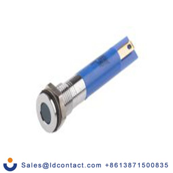 RS PRO 700-1681  蓝色 面板安装指示器, 24 V dc 焊接片端接, 平齐边框, 银色边框, IP40