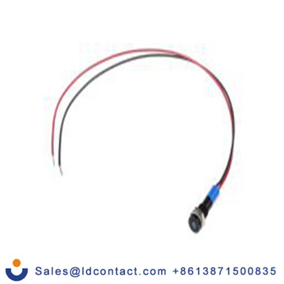 RS PRO 700-1861  蓝色 面板安装指示器, 12 V dc 导线端接, 平齐边框, IP40