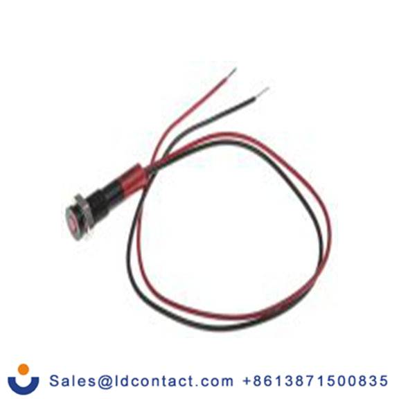 RS PRO 700-1873  红色 面板安装指示器, 24 V dc 导线端接, 平齐边框, IP40