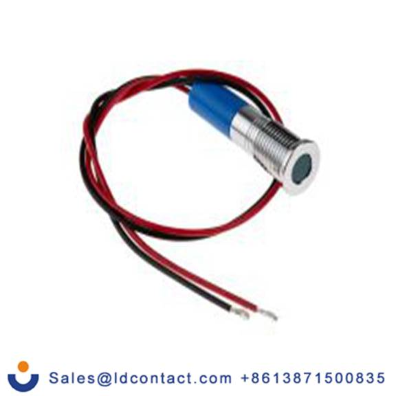 RS PRO 700-1930  蓝色 面板安装指示器, 24 V dc 导线端接, 平齐边框, 银色边框, IP40