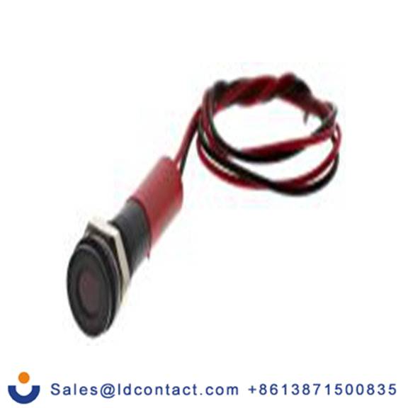 RS PRO 700-1990  红色 面板安装指示器, 24 V dc 导线端接, 平齐边框, IP40