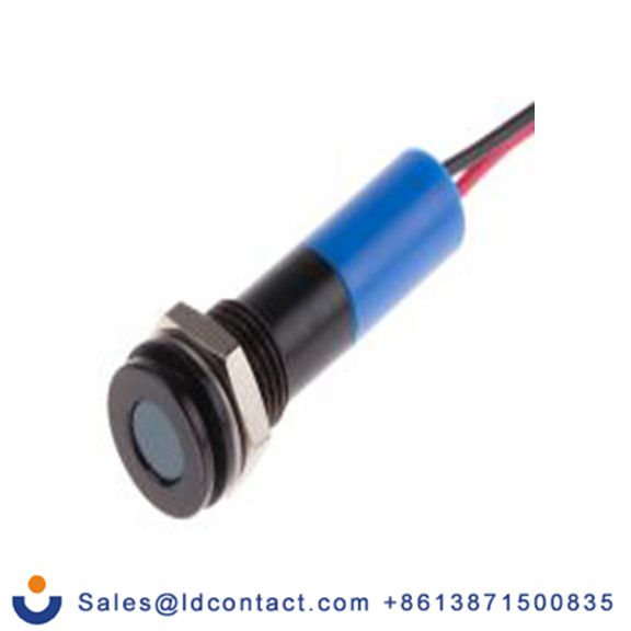 RS PRO 700-1993  蓝色 面板安装指示器, 12 V dc 导线端接, 平齐边框, IP40