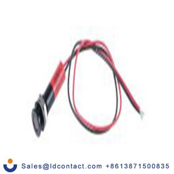 RS PRO 700-2012  红色 面板安装指示器, 220 V ac 导线端接, 平齐边框, IP40