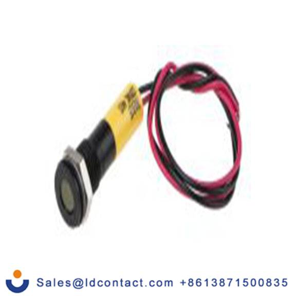 RS PRO 700-2025  黄色 面板安装指示器, 220 V ac 导线端接, 平齐边框, IP40