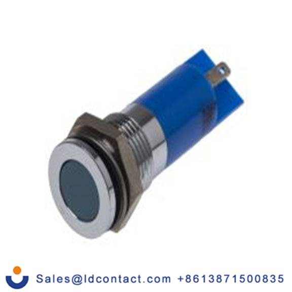 RS PRO 703-8835  蓝色 面板安装指示器, 24 V dc 焊接片端接, 平齐边框, 银色边框, IP40