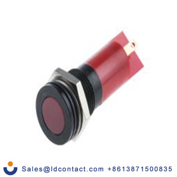 RS PRO 703-8863  红色 面板安装指示器, 12 V dc 焊接片端接, 平齐边框, IP40