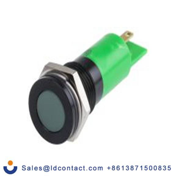 RS PRO 703-8872  绿色 面板安装指示器, 12 V dc 焊接片端接, 平齐边框, IP40
