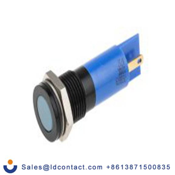 RS PRO 703-8879  蓝色 面板安装指示器, 12 V dc 焊接片端接, 平齐边框, IP40