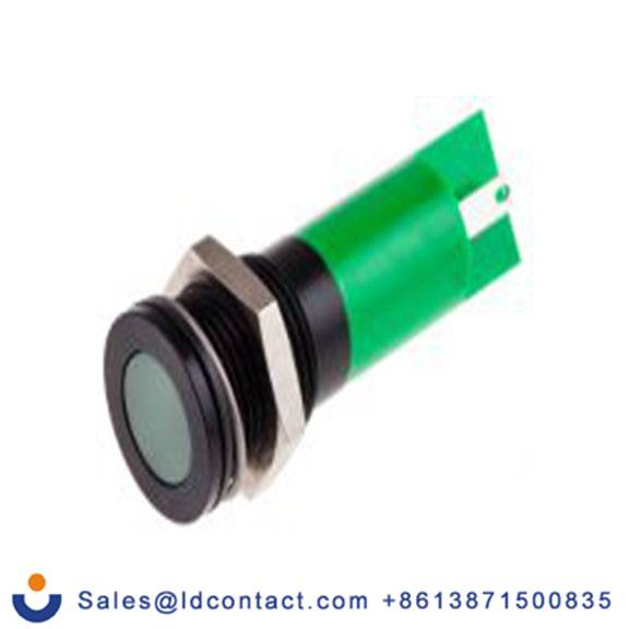 RS PRO 703-8885  绿色 面板安装指示器, 24 V dc 焊接片端接, 平齐边框, IP40