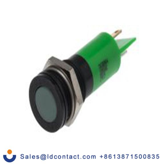 RS PRO 703-8904  绿色 面板安装指示器, 220 V ac 焊接片端接, 平齐边框, IP40