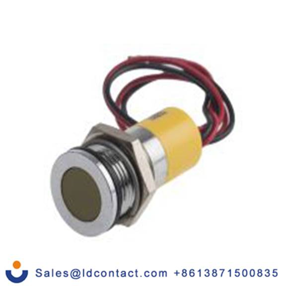 RS PRO 703-8942  黄色 面板安装指示器, 24 V dc 导线端接, 平齐边框, 银色边框, IP40
