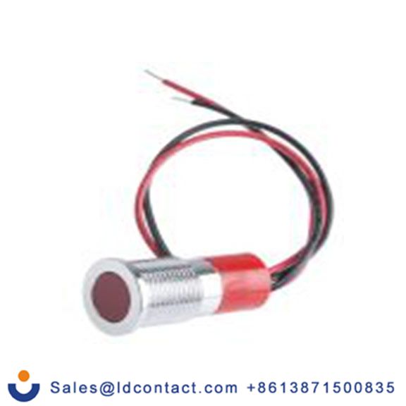 RS PRO 703-8945  红色 面板安装指示器, 24 V dc 导线端接, 平齐边框, 银色边框, IP40
