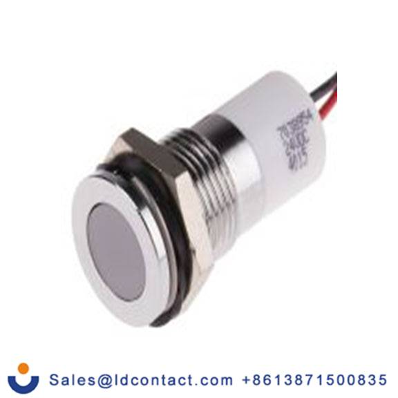 RS PRO 703-8954  白色 面板安装指示器, 24 V dc 导线端接, 平齐边框, 银色边框, IP40