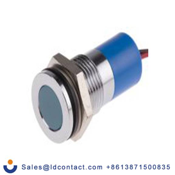 RS PRO 703-8964  蓝色 面板安装指示器, 220 V ac 导线端接, 平齐边框, 银色边框, IP40