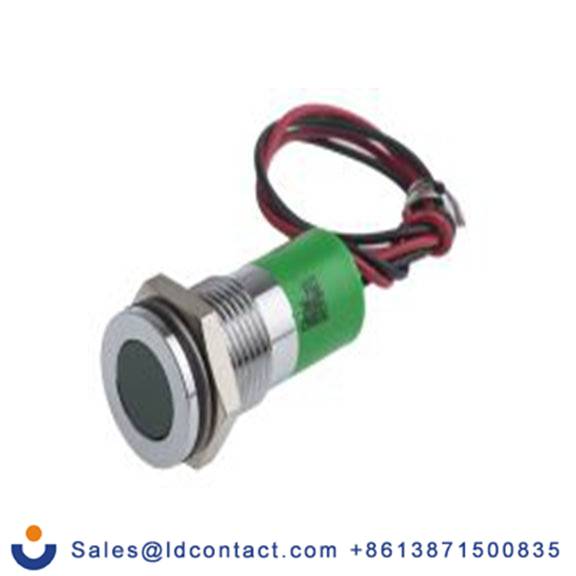 RS PRO 703-8967  绿色 面板安装指示器, 220 V ac 导线端接, 平齐边框, 银色边框, IP40