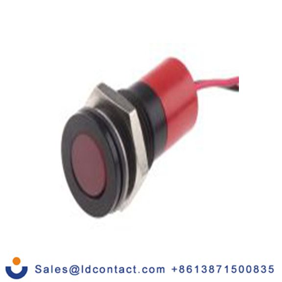 RS PRO 703-8992  红色 面板安装指示器, 24 V dc 导线端接, 平齐边框, IP40