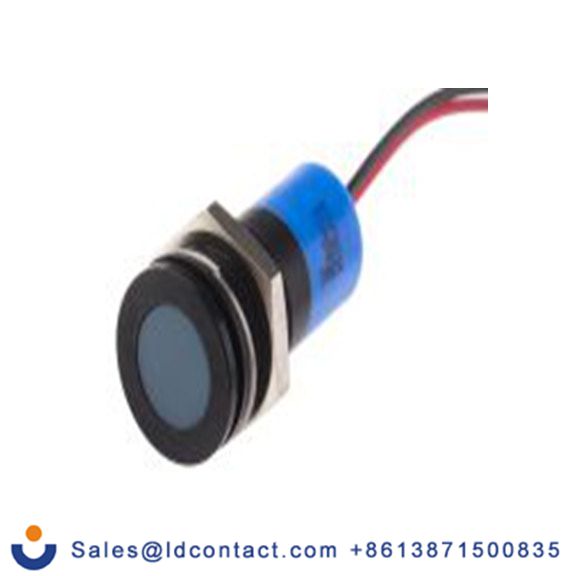 RS PRO 703-9002  蓝色 面板安装指示器, 24 V dc 导线端接, 平齐边框, IP40