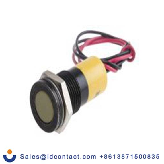 RS PRO 703-9008  黄色 面板安装指示器, 24 V dc 导线端接, 平齐边框, IP40