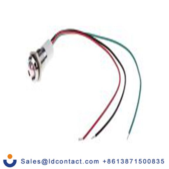 RS PRO 722-7394  面板安装指示器, 12 V dc 导线端接, 凸型边框, 银色边框, IP40