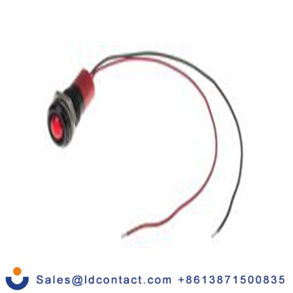 RS PRO 722-7448  红色 面板安装指示器, 24 V dc 导线端接, 凸型边框, IP40