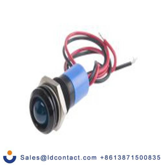 RS PRO 722-7454  蓝色 面板安装指示器, 24 V dc 导线端接, 凸型边框, IP40