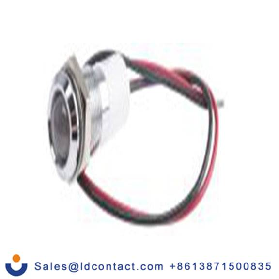 RS PRO 722-7498  白色 面板安装指示器, 220 V ac 导线端接, 凸型边框, 银色边框, IP40